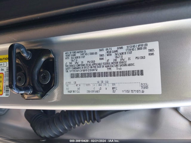 Ford F-150 Xlt 2015 1FTEW1CF8FFC86972 Image 9