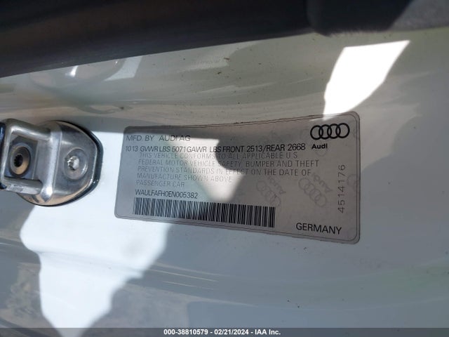 WAULFAFH0EN005382 Audi A5 2.0t Premium