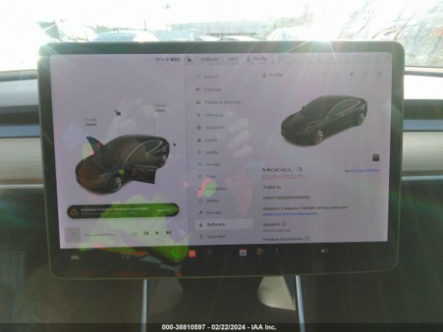 5YJ3E1EBXKF406533 Tesla Model 3 Long Range/performance