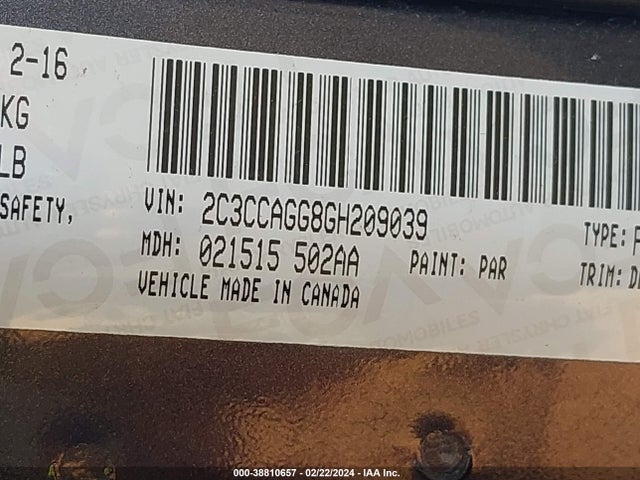 Chrysler 300 300s 2016 2C3CCAGG8GH209039 Image 9