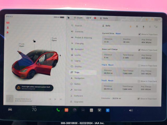 7SAYGDEF5NF314760 Tesla Model Y Performance Dual Motor All-wheel Drive