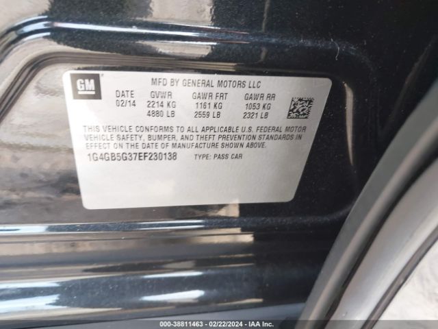 1G4GB5G37EF230138 Buick Lacrosse Leather Group
