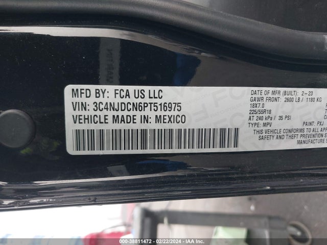 3C4NJDCN6PT516975 Jeep Compass Limited 4x4