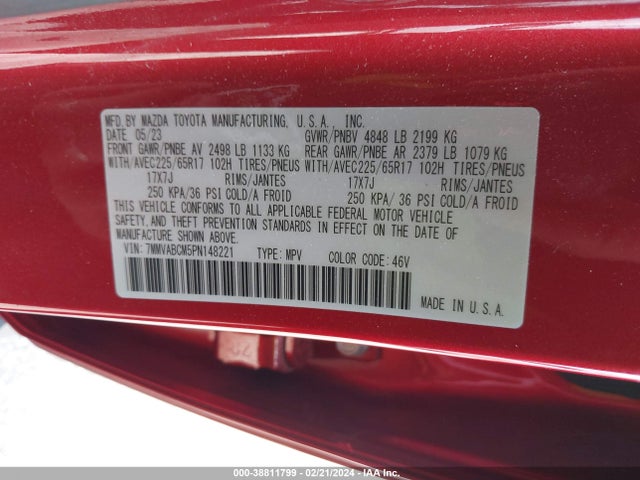 7MMVABCM5PN148221 Mazda Cx-50 2.5 S Preferred Plus