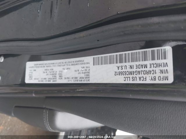 1C4RDJAG4MC636812 Dodge Durango Sxt Plus Awd