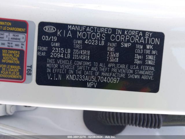 KNDJ33AU5L7040097 KIA SOUL EX