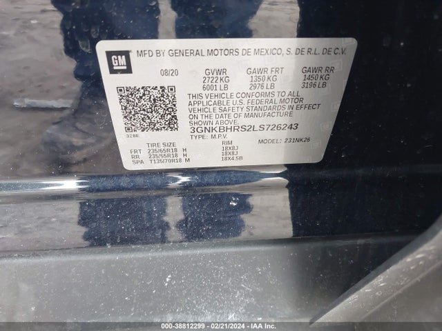 Chevrolet Blazer Awd 2lt 2020 3GNKBHRS2LS726243 Image 9