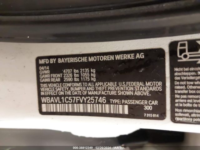 WBAVL1C57FVY25746 BMW X1 Xdrive28i