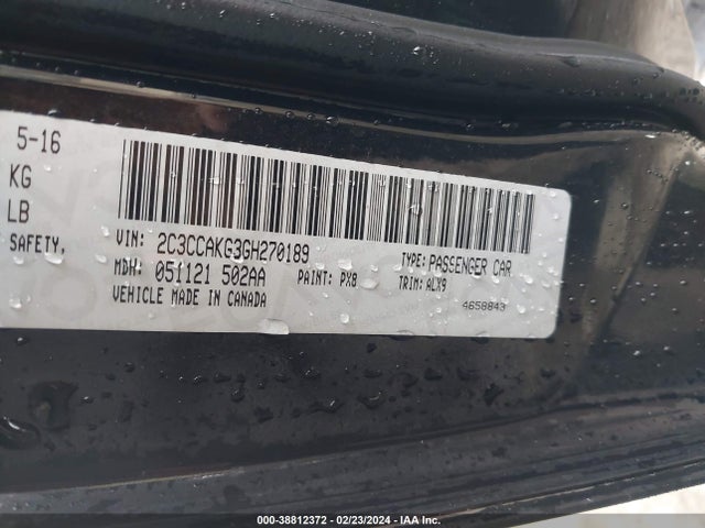 Chrysler 300c Awd 2016 2C3CCAKG3GH270189 Image 9
