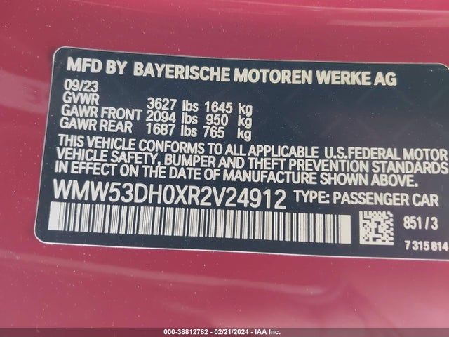 2024 MINI HARDTOP WMW53DH0XR2V24912 Photo 8