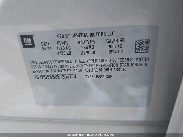 Chevrolet CRUZE LTZ 2014 1G1PG5SB3E7355774 Image 9