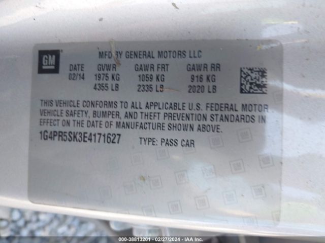1G4PR5SK3E4171627 Buick Verano Convenience Group