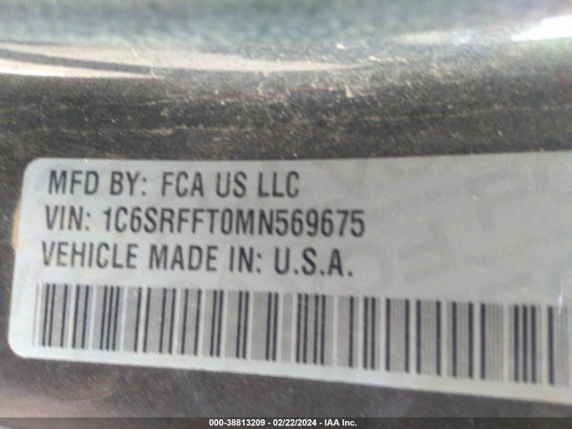 RAM 1500 Big Horn  4x4 5'7 Box 2021 1C6SRFFT0MN569675 Image 9