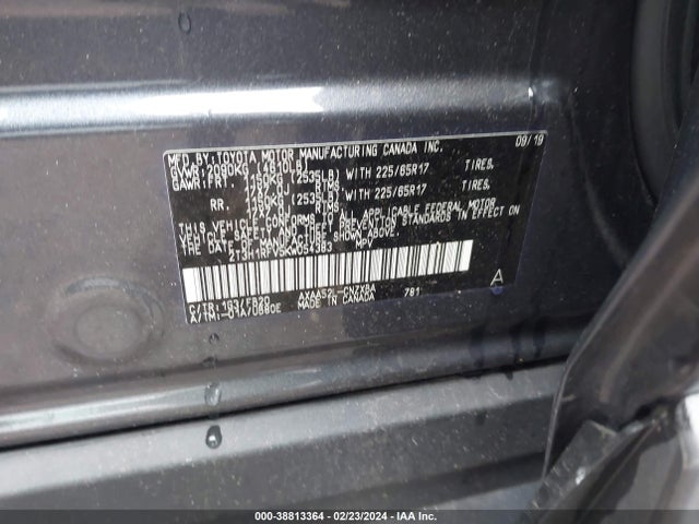 Toyota RAV4 LE 2019 2T3H1RFV5KW054383 Image 9