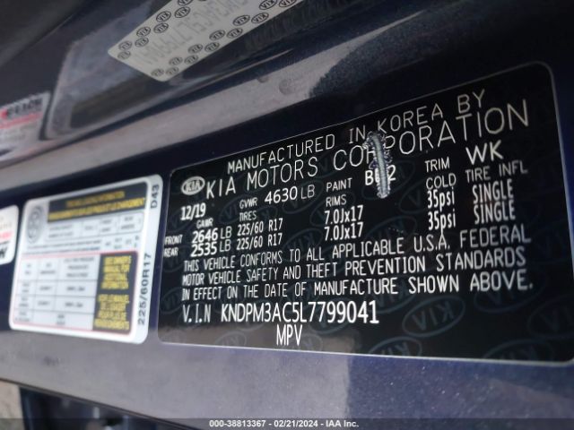 KNDPM3AC5L7799041 KIA Sportage Lx