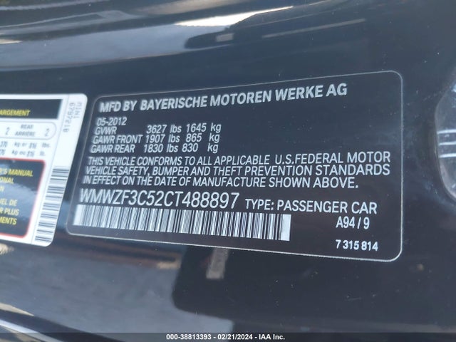 2012 MINI COOPER CLUBMAN WMWZF3C52CT488897 Photo 8