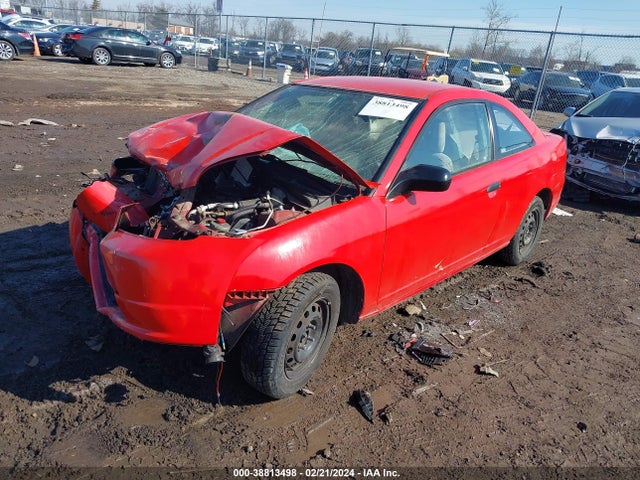 2001 HONDA CIVIC LX VIN: 1HGEM21581L097613