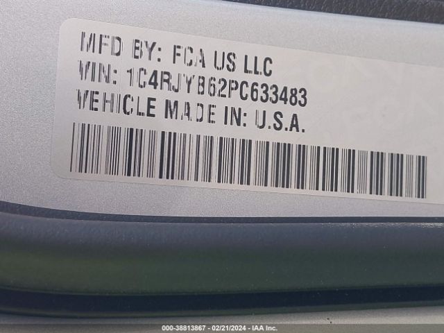 1C4RJYB62PC633483 Jeep Grand Cherokee 4xe