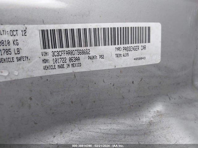 2013 FIAT 500 3C3CFFAR0DT568662 Photo 8