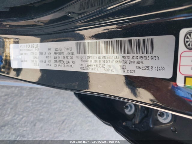 RAM 1500 Limited  4x4 5'7 Box 2020 1C6SRFHT5LN173415 Image 9
