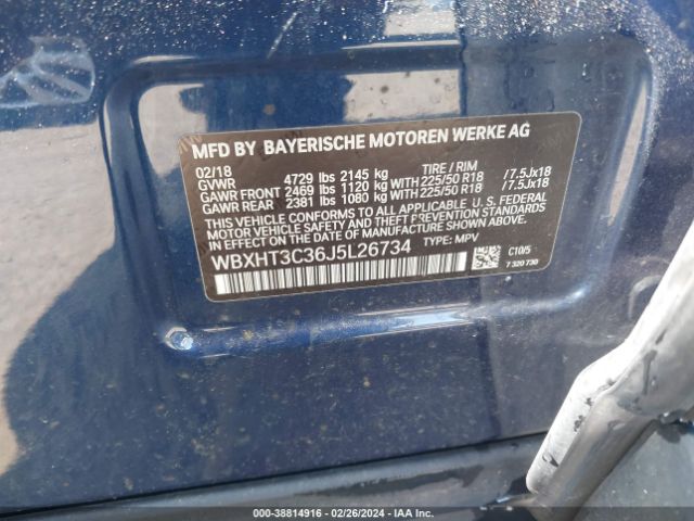 WBXHT3C36J5L26734 BMW X1 Xdrive28i
