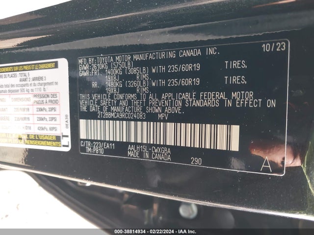 Lexus Rx 350h Premium 2024 2T2BBMCA9RC024083 Image 9
