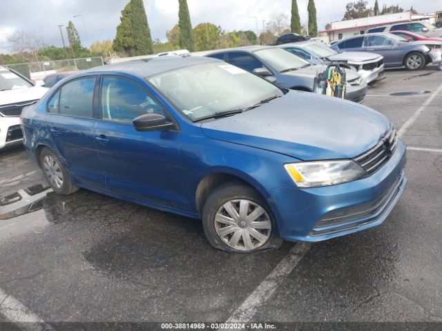 2015 Volkswagen Jetta 2.0l S მანქანა იყიდება აუქციონზე, vin: 3VW2K7AJ4FM290409, აუქციონის ნომერი: 38814969