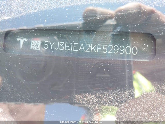 Tesla Model 3 Long Range/mid Range/standard Range/standard Range Plus 2019 5YJ3E1EA2KF529900 Image 9