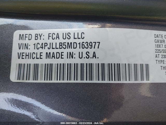 Jeep Cherokee Altitude Fwd 2021 1C4PJLLB5MD163977 Image 9