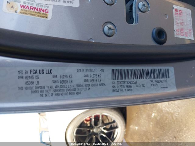 2C3CDZBT3JH232560 Dodge Challenger R/t
