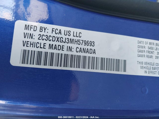 Dodge Charger Scat Pack Rwd 2021 2C3CDXGJ3MH579693 Image 9