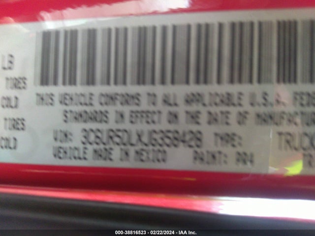 3C6UR5DLXJG358428 RAM 2500