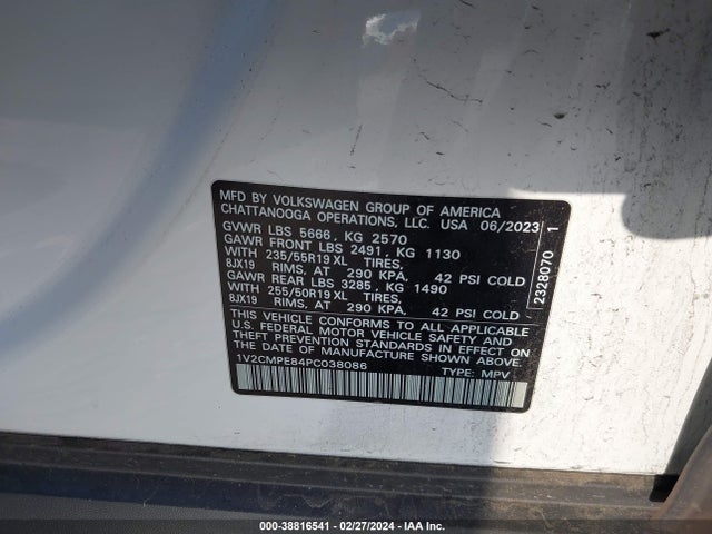 1V2CMPE84PC038086 Volkswagen ID.4 PRO