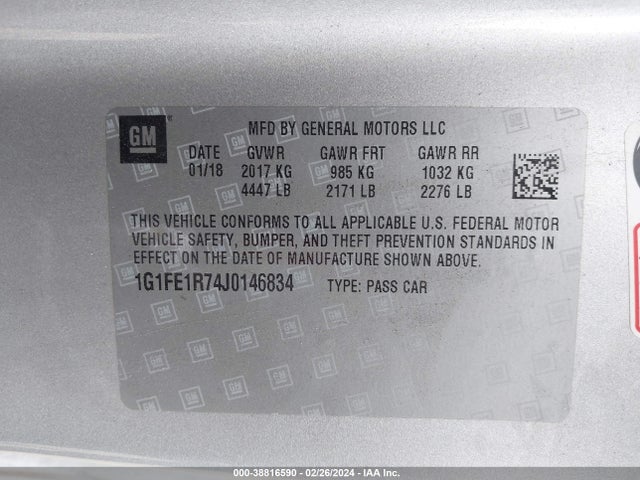 Chevrolet Camaro 1ss 2018 1G1FE1R74J0146834 Image 9