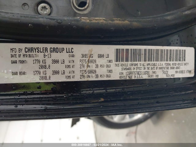 1C6RR7GT8ES118791 RAM 1500