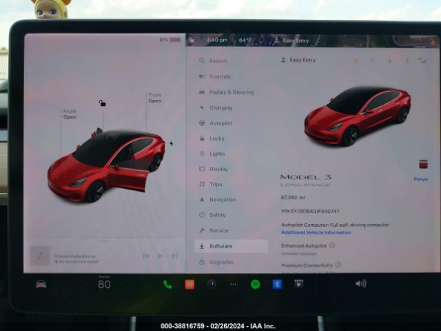 5YJ3E1EA3JF030747 Tesla MODEL 3