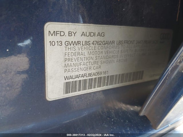 WAUAFAFL8EA059161 Audi A4 2.0t Premium