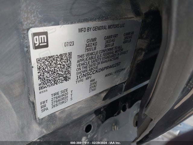 Chevrolet Suburban 2wd Lt 2023 1GNSCCKD6PR441257 Image 9