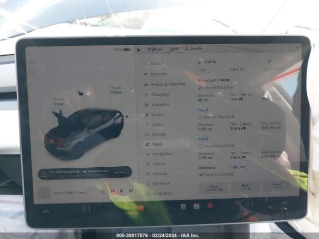 7SAYGDED9PF945576 Tesla Model Y Rwd