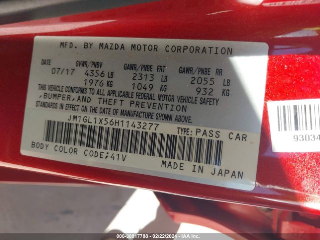 2017 MAZDA MAZDA6 JM1GL1X56H1143277 Photo 8