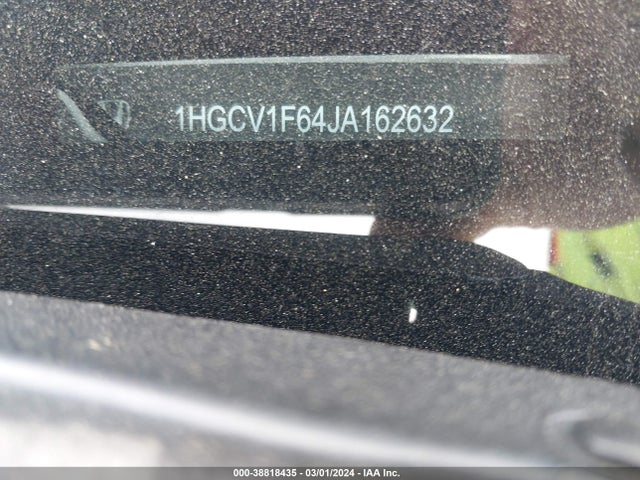 Honda Accord Ex-l 2018 1HGCV1F64JA162632 Image 9