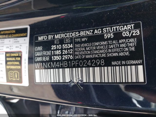 W1NKM4HB1PF024298 Mercedes-Benz Glc 300 4matic Suv