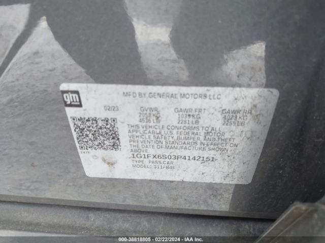 2023 CHEVROLET BOLT EV 1G1FX6S03P4142151 Photo 8