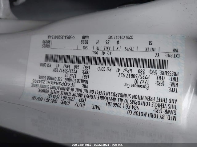 Ford FOCUS ELECTRIC 2017 1FADP3R4XHL224395 Image 9
