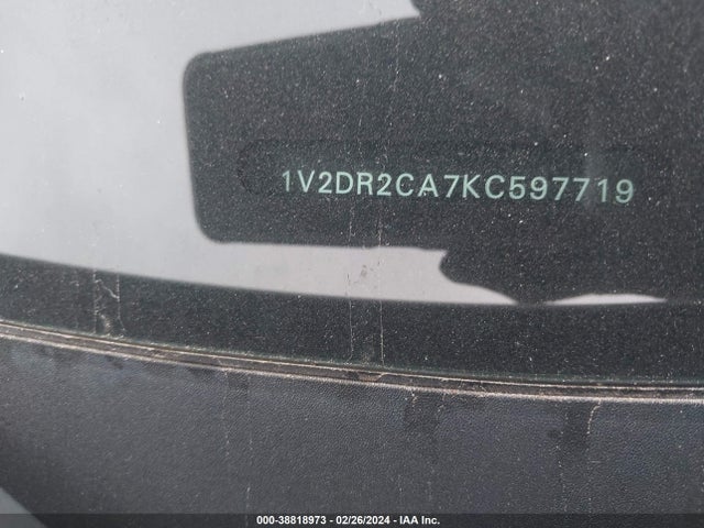 1V2DR2CA7KC597719 Volkswagen Atlas 3.6l V6 Se