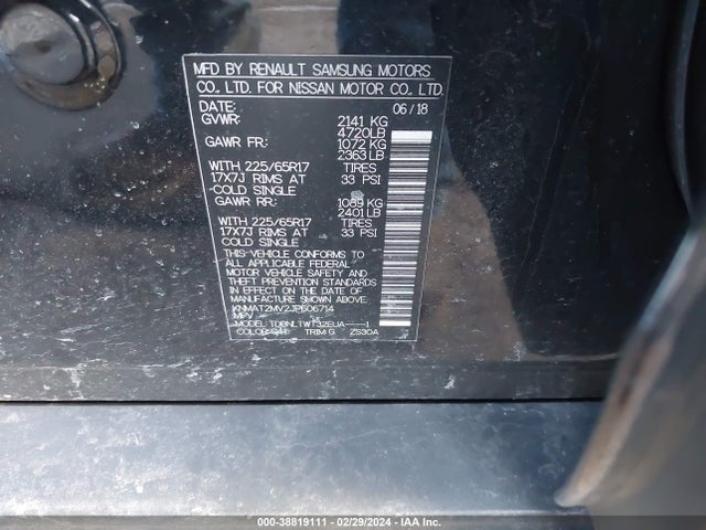 Nissan ROGUE SV 2018 KNMAT2MV2JP606714 Image 9