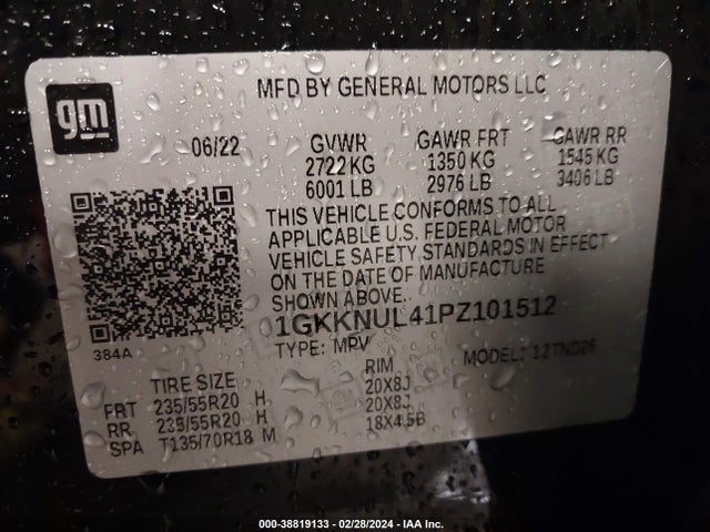 GMC Acadia Awd Slt 2023 1GKKNUL41PZ101512 Image 9