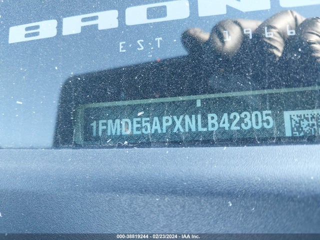 Ford Bronco Big Bend 2022 1FMDE5APXNLB42305 Image 9