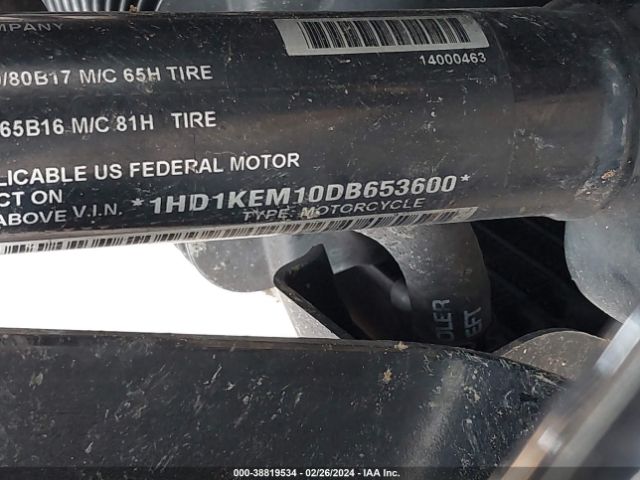2013 HARLEY-DAVIDSON FLHTK 1HD1KEM10DB653600 Photo 9