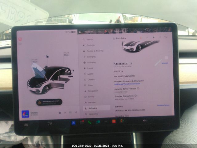 5YJ3E1EA4JF122725 Tesla Model 3 Long Range/mid Range